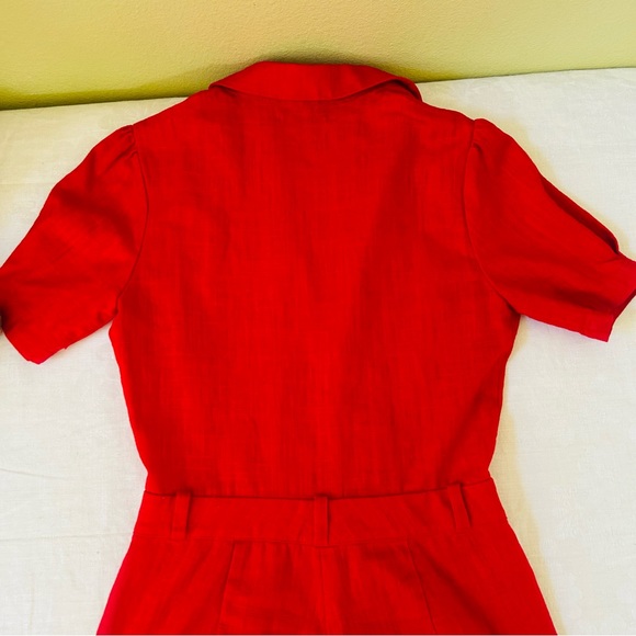 NWOT Musier Paris Laura Jumpsuit in Red 36 - Picture 10 of 10